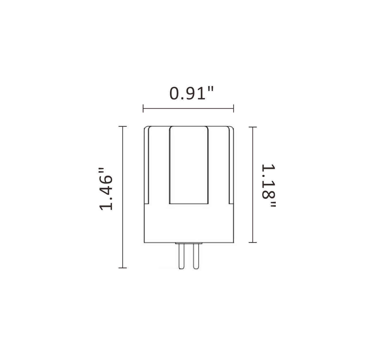 P-Series G4 Brass LED Landscape Light Lamp