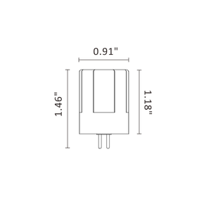 P-Series G4 Brass LED Landscape Light Lamp