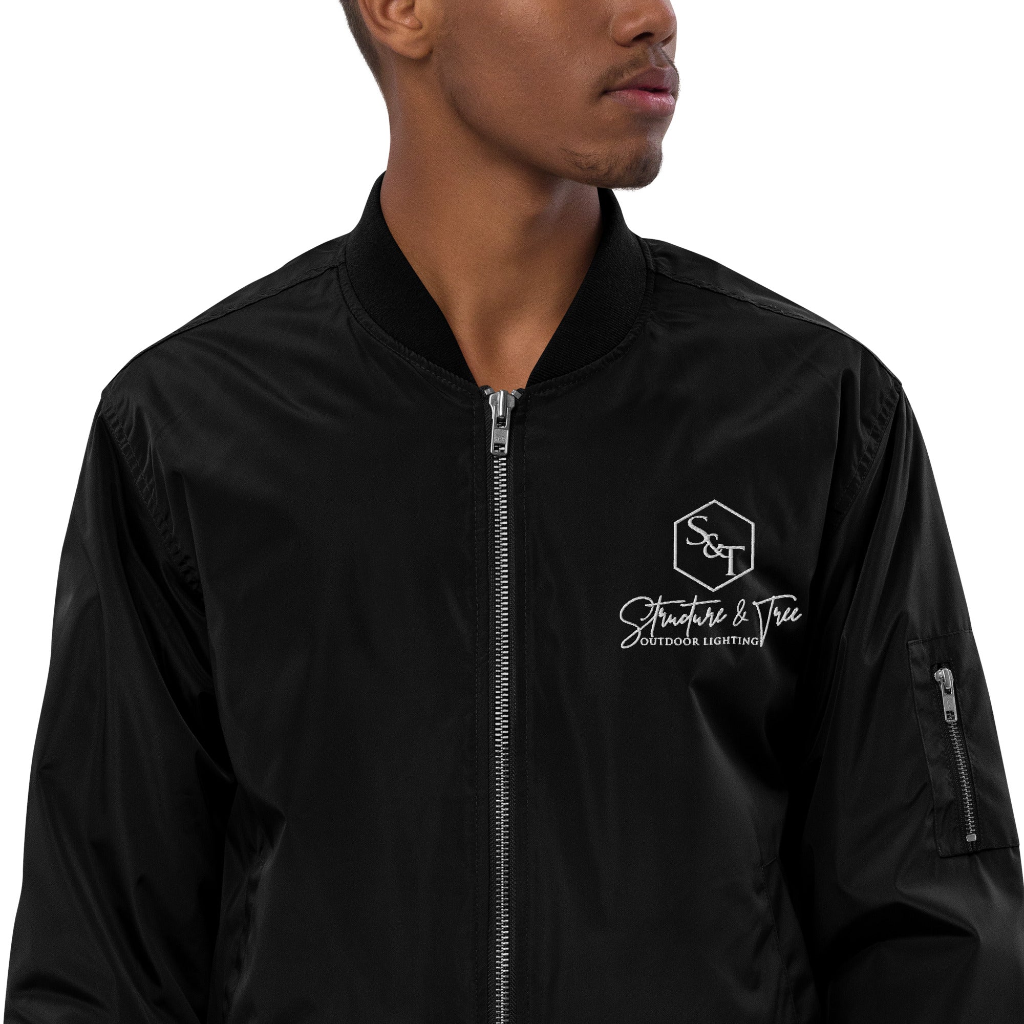 S T Premium recycled bomber jacket