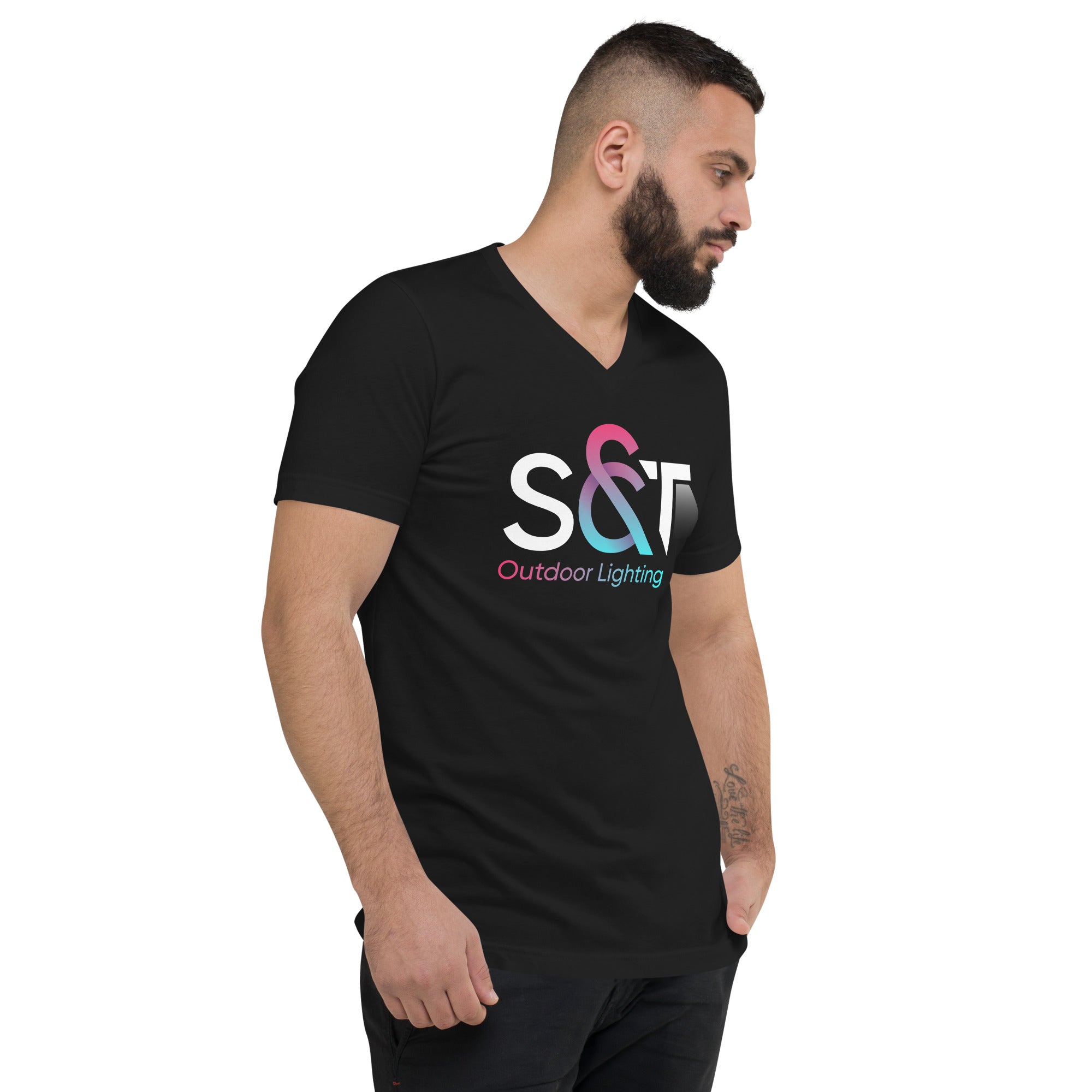 S&T Unisex Short Sleeve V-Neck T-Shirt