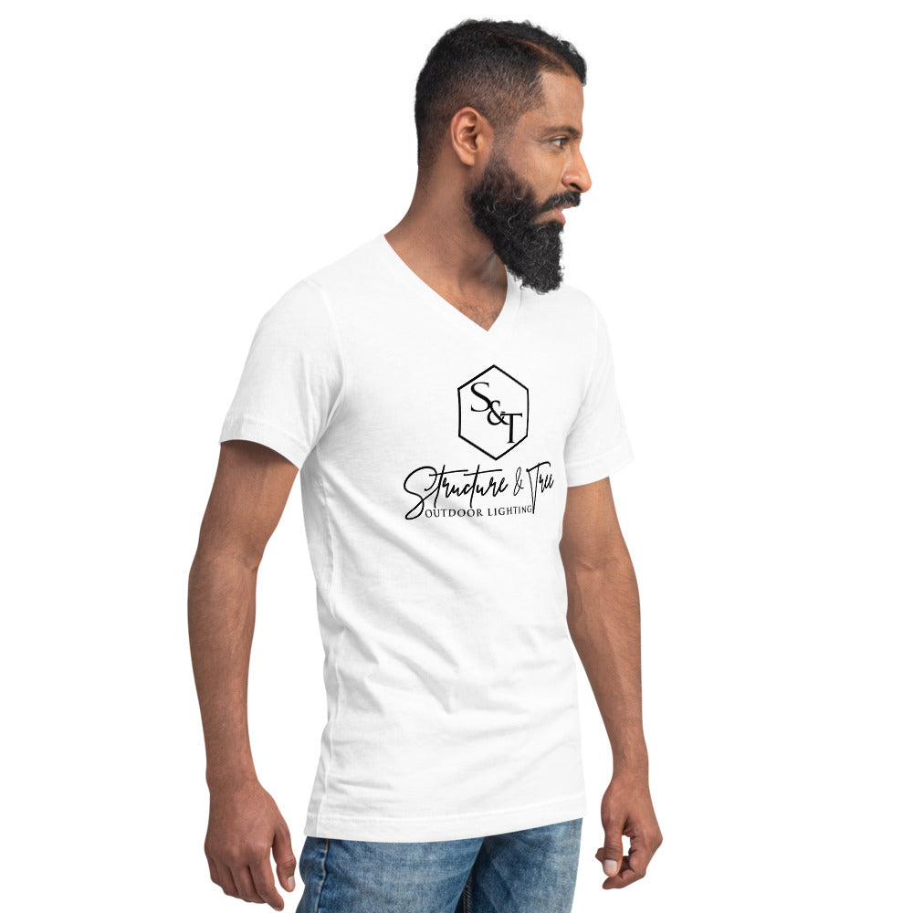 S&T Luxury Unisex Short Sleeve V-Neck T-Shirt