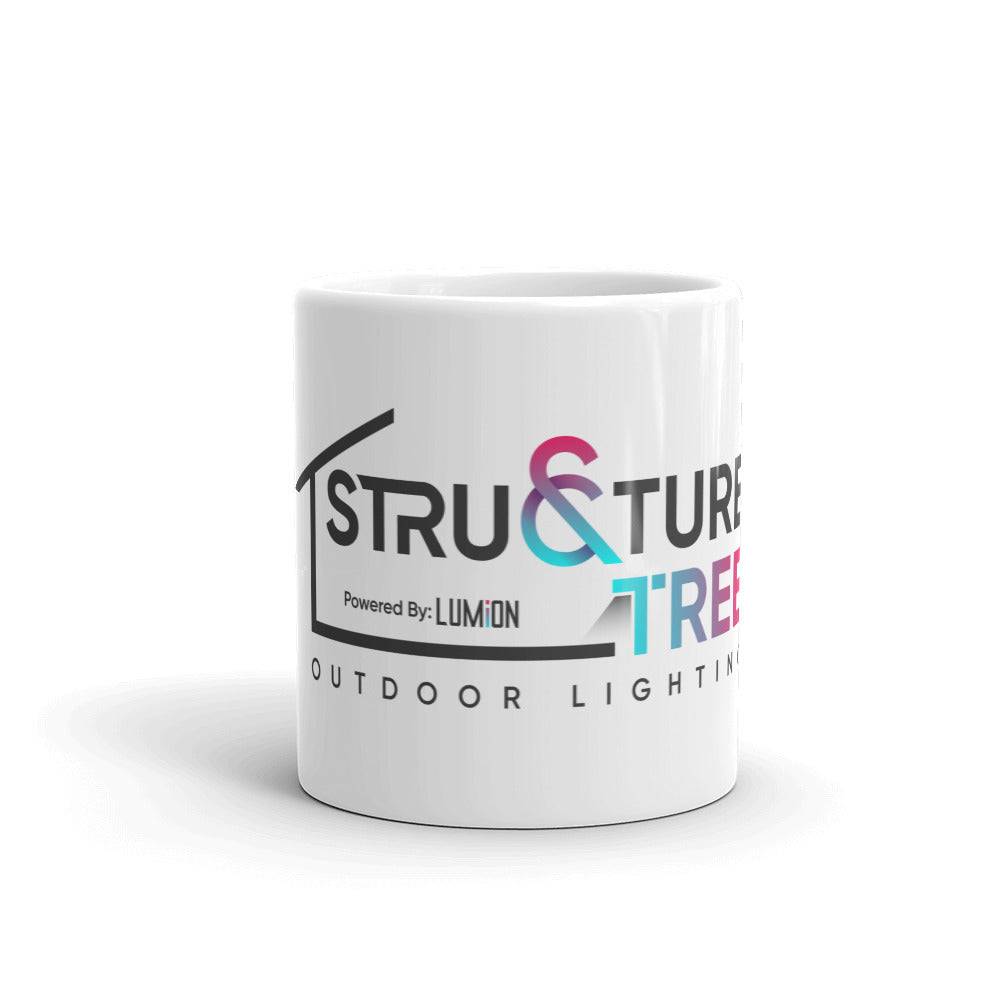 White glossy mug