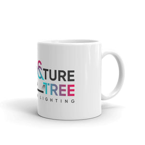 White glossy mug