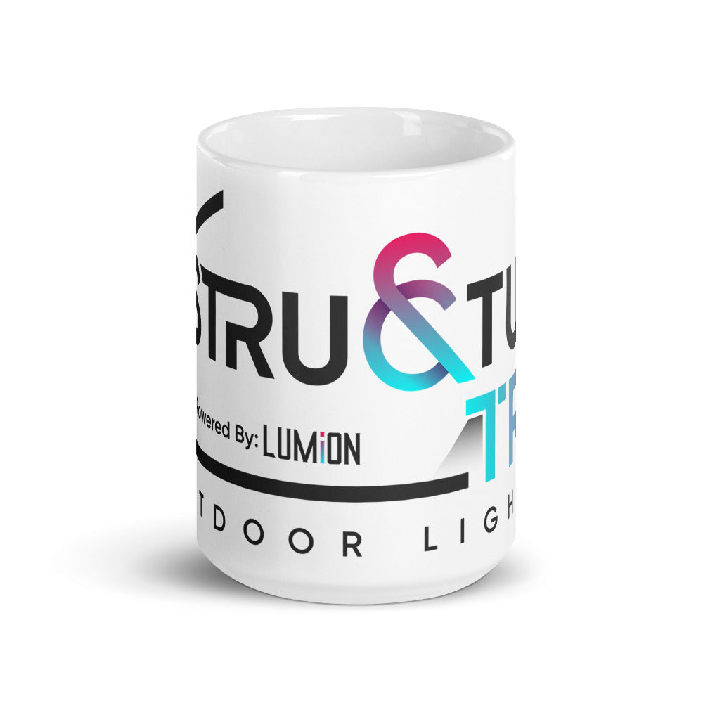 White glossy mug
