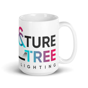 White glossy mug